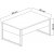 Table basse Lux 90 x 60 cm - Travertin/argent