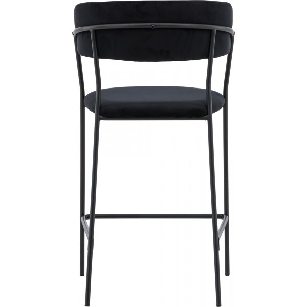 Tabouret de bar Lui - Velours noir Tabouret de bar Lui - Velours noir
