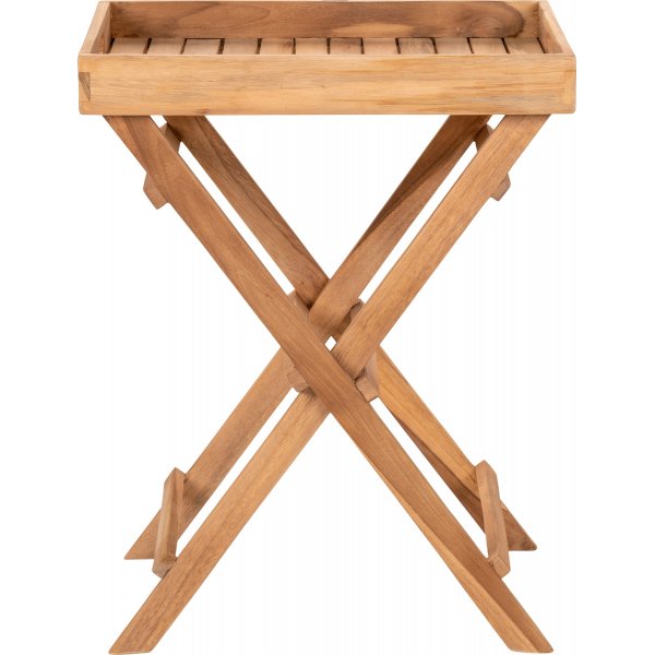 Ronde dienbladtafel 39 x 29 cm - Teak