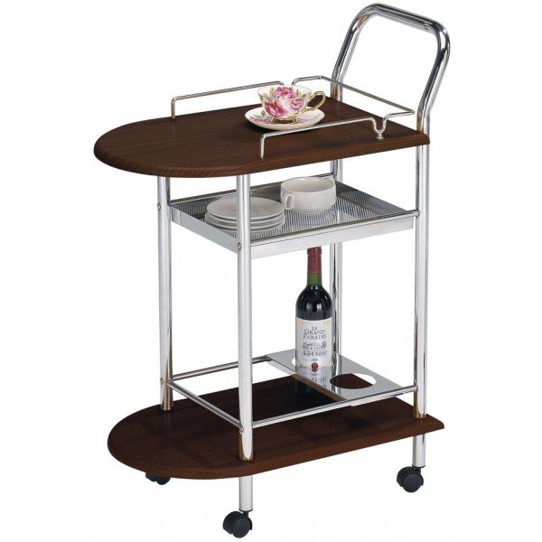 Serveringsvagn Continental- Krom/wenge
