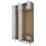 Esa hallmbel 120 x 37,5 x 240 cm - Valnt/vit