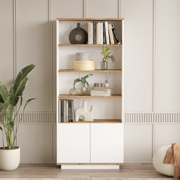 Bibliothèque Future 16 - Pin/blanc Bibliothèque Future 16 - Pin/blanc