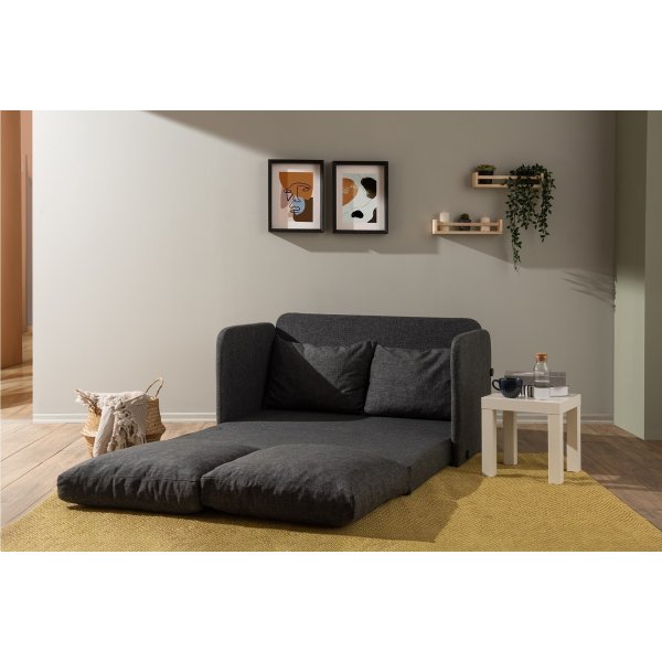 Saga 2-sits bäddsoffa - Mörkgrå Saga 2-sits bäddsoffa - Mörkgrå