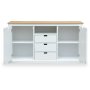 Fr sideboard - Vit / Oljad ek