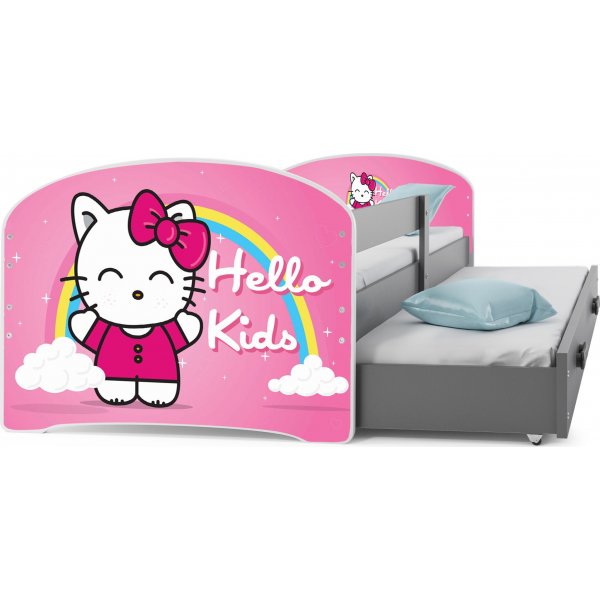 Vejle barnsng med extrabdd 80 x 160 cm - Valfri sticker & frg