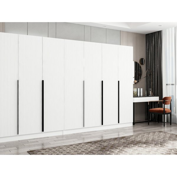 Armoire Cikani 315x52x210 cm, variante B - Blanc Armoire Cikani 315x52x210 cm, variante B - Blanc