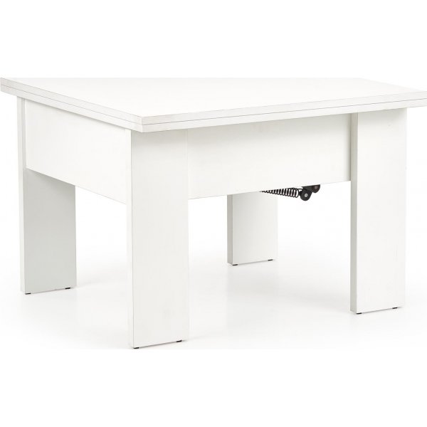 Table basse relevable et abaissante Serafin 80-160 x 80 cm - Blanc Table basse relevable et abaissante Serafin 80-160 x 80 cm - Blanc