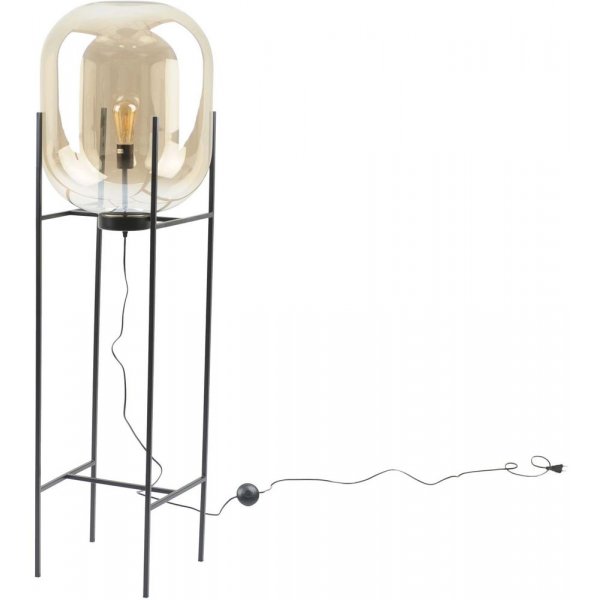 Elements golvlampa - Svart/klarglas