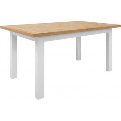 Erla matbord 160-200 x 90 cm - Vit/ek