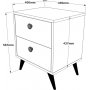 Vilamo sngbord - Furu/vit