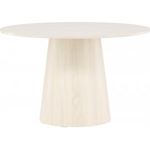 Lanzo ronde eettafel 120 cm - Wit gestuukt