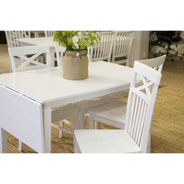 Sander bord med klaff - Vit - 75/110 cm