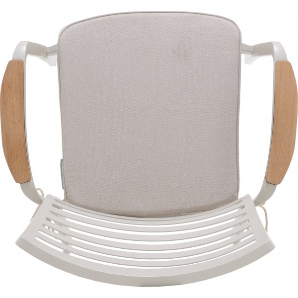 Portals eetgroep 4 - Wit/teak