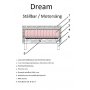 Sng stllbar 90x200cm - Beige - Dream