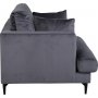 Hartfauteuil - Donkergrijs fluweel