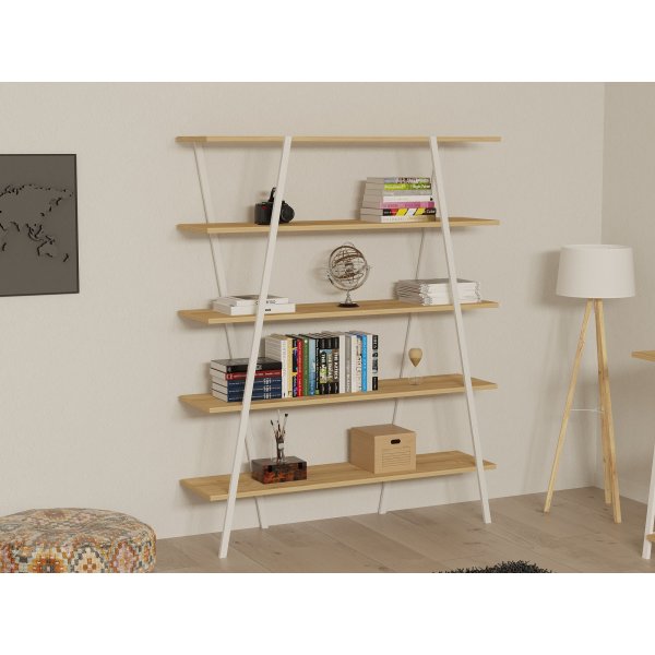 Bibliothque Good - Chne saphir/blanc