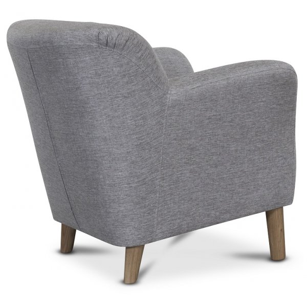 Le Grande clubfauteuil in grijze stof Le Grande clubfauteuil in grijze stof