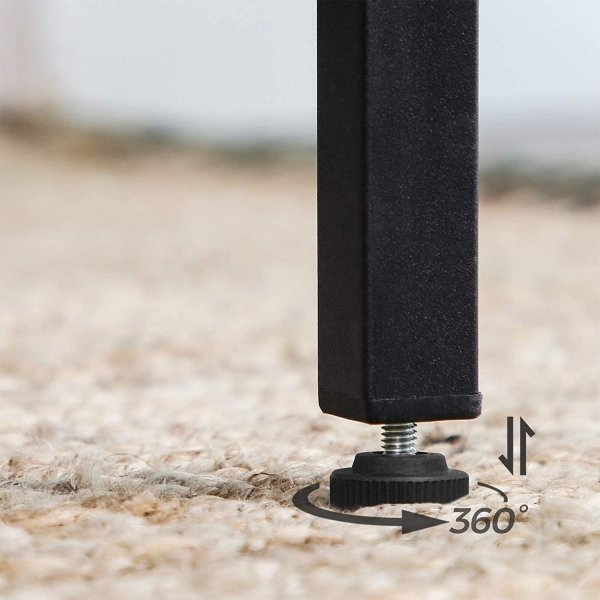 Table de bar Gunnar 60 x 60 cm - Marron/noir