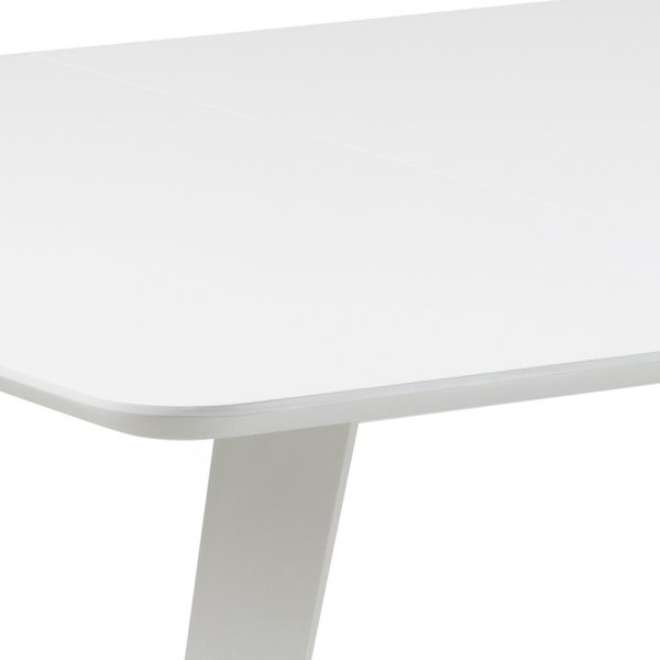 Table à manger Roxby 80-120 cm - Blanc Table à manger Roxby 80-120 cm - Blanc