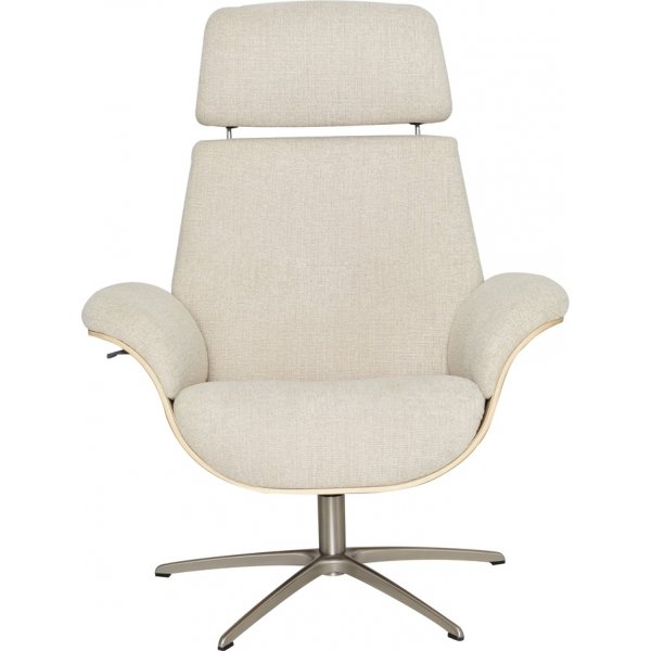 Falcon reclinerfåtölj - Ljusbeige/vitpigmenterad ek Falcon reclinerfåtölj - Ljusbeige/vitpigmenterad ek