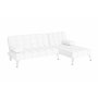 Bdsoffa med divan i beige sammet