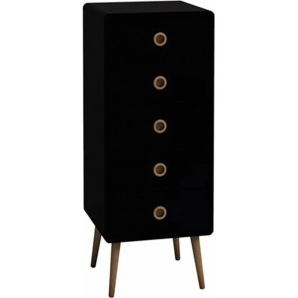 Softline byr med 5 ldor - Svart