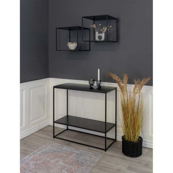 Vita Vägghylla - Svart - 36x36x36 Vita Vägghylla - Svart - 36x36x36