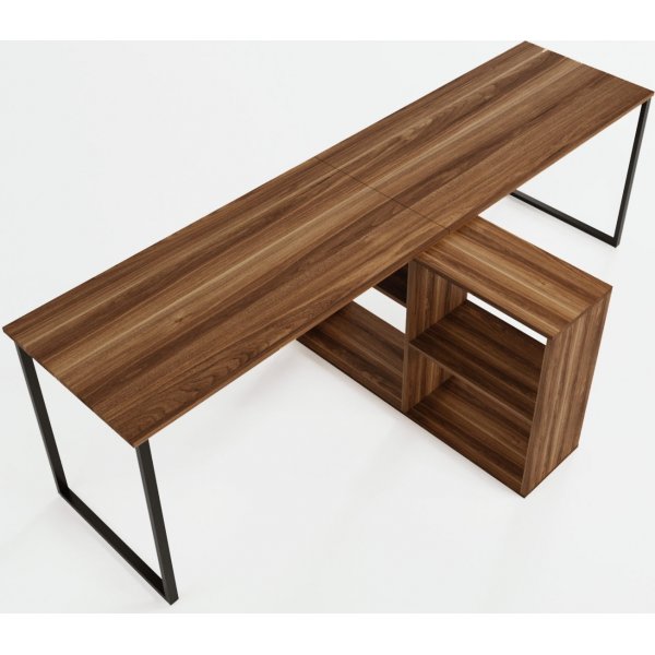 Bureau Lyndon 240x60 cm - Noyer