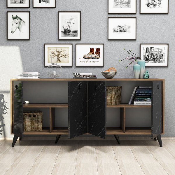 Buffet Elite - Noyer/noir