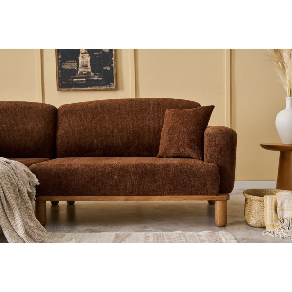 Reims divansoffa vänster - Brun Reims divansoffa vänster - Brun