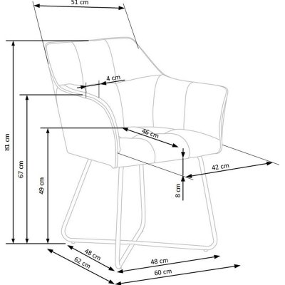 Cadeira karmstol 377 - Gr