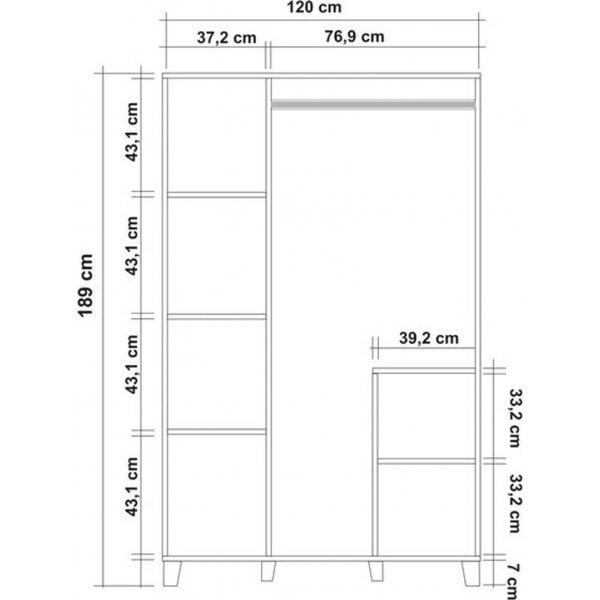 Armoire Leva Form - Pin