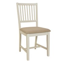 Laura stol - Vit/beige tygsits Laura stol - Vit/beige tygsits