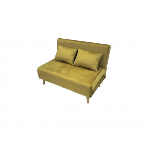 Bäddsoffa Helsingborg – Gul sammet | 193 cm Bäddsoffa Helsingborg – Gul sammet | 193 cm