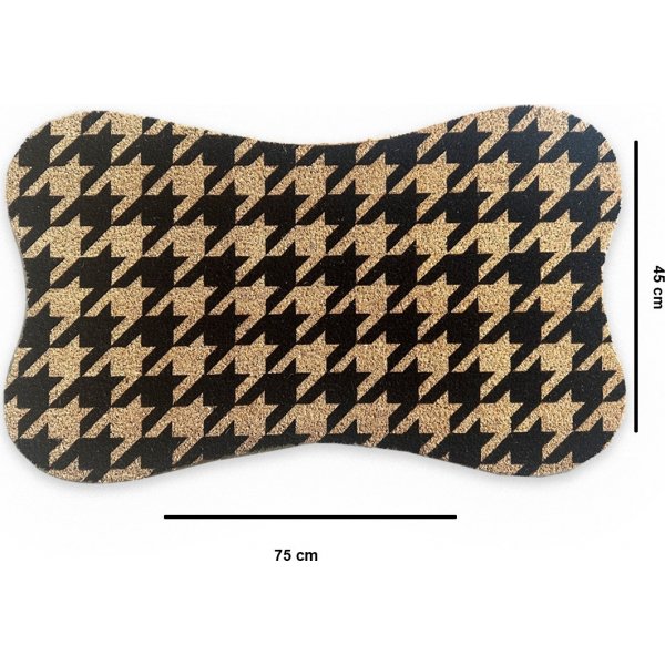 Pacha dörrmatta Svart/beige - 45 x 75 cm Pacha dörrmatta Svart/beige - 45 x 75 cm