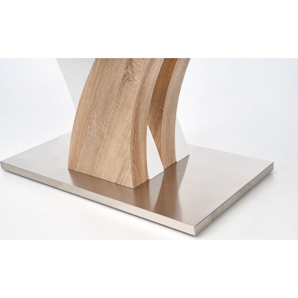 Table  manger Constanza 160 cm - Blanc/chne