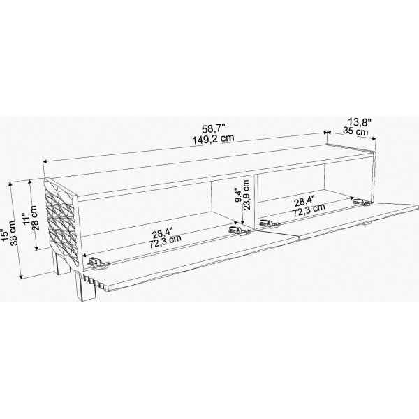Banc multimdia Lerze - Blanc
