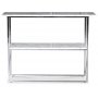 Paladium konsolbord 110 x 35 cm - Krom / Ljus marmor