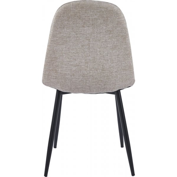 Stol i beige tyg med svarta ben - Carisma Stol i beige tyg med svarta ben - Carisma