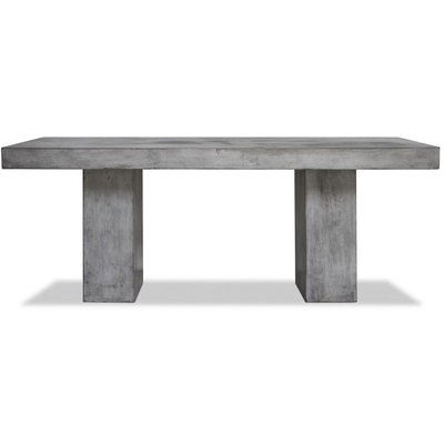 Solid matbord - Naturgr betong