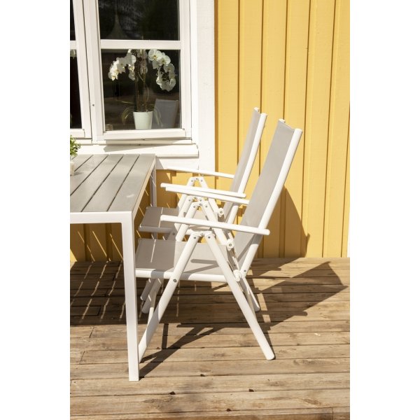 Chaise position pause - Gris/Blanc