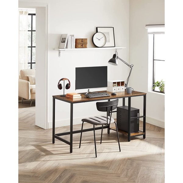 Bureau Osman 140 x 60 cm - Marron/noir