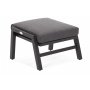 Morton Ftljset med bord & fotpallar (recliner) - Mrkgr/gr