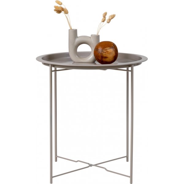 Table d'appoint Bastia Ø47 cm - Gris/beige Table d'appoint Bastia Ø47 cm - Gris/beige