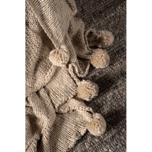 Plaid fin 130x170 cm - Beige Plaid fin 130x170 cm - Beige