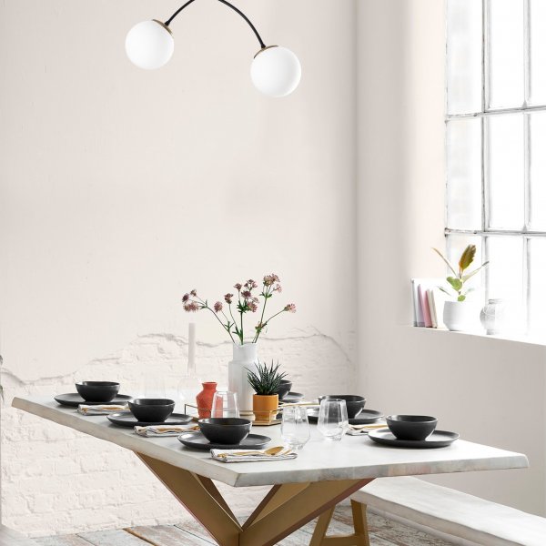 Kromozom taklampa 1001 - Vit/svart Kromozom taklampa 1001 - Vit/svart