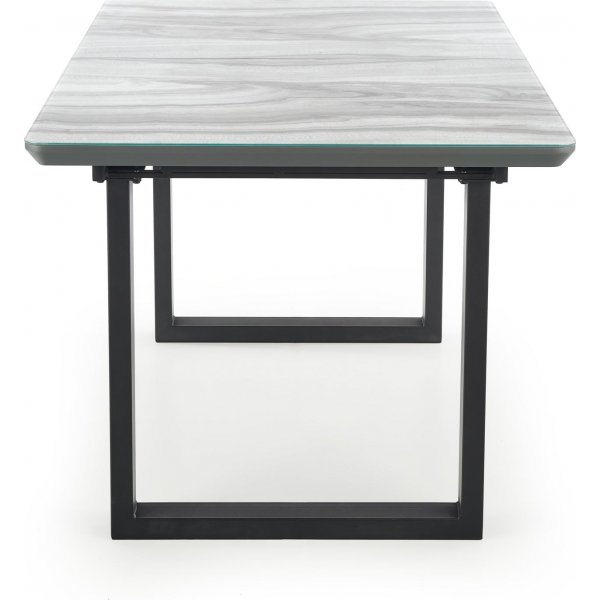 Nesta matbord 160-200 cm - Vit/gr