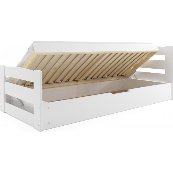 Ernie juniors�ng med f�rvaring 90 x 200 cm - Valfri f�rg