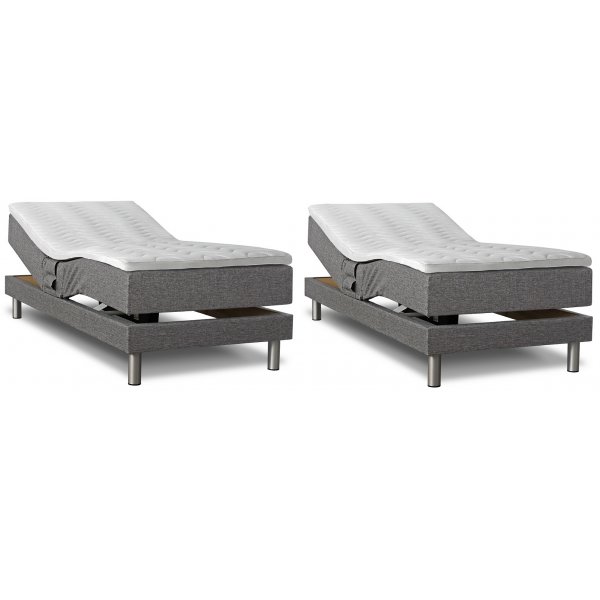 Comfortabel verstelbaar tweepersoonsbed met hoofdeinde - Elke kleur en breedte