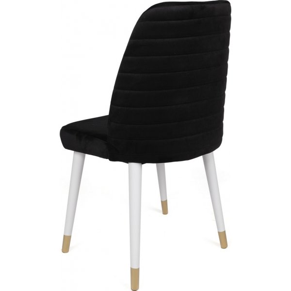 Ensemble de chaises de salle à manger Hugo - Noir/blanc/or Ensemble de chaises de salle à manger Hugo - Noir/blanc/or